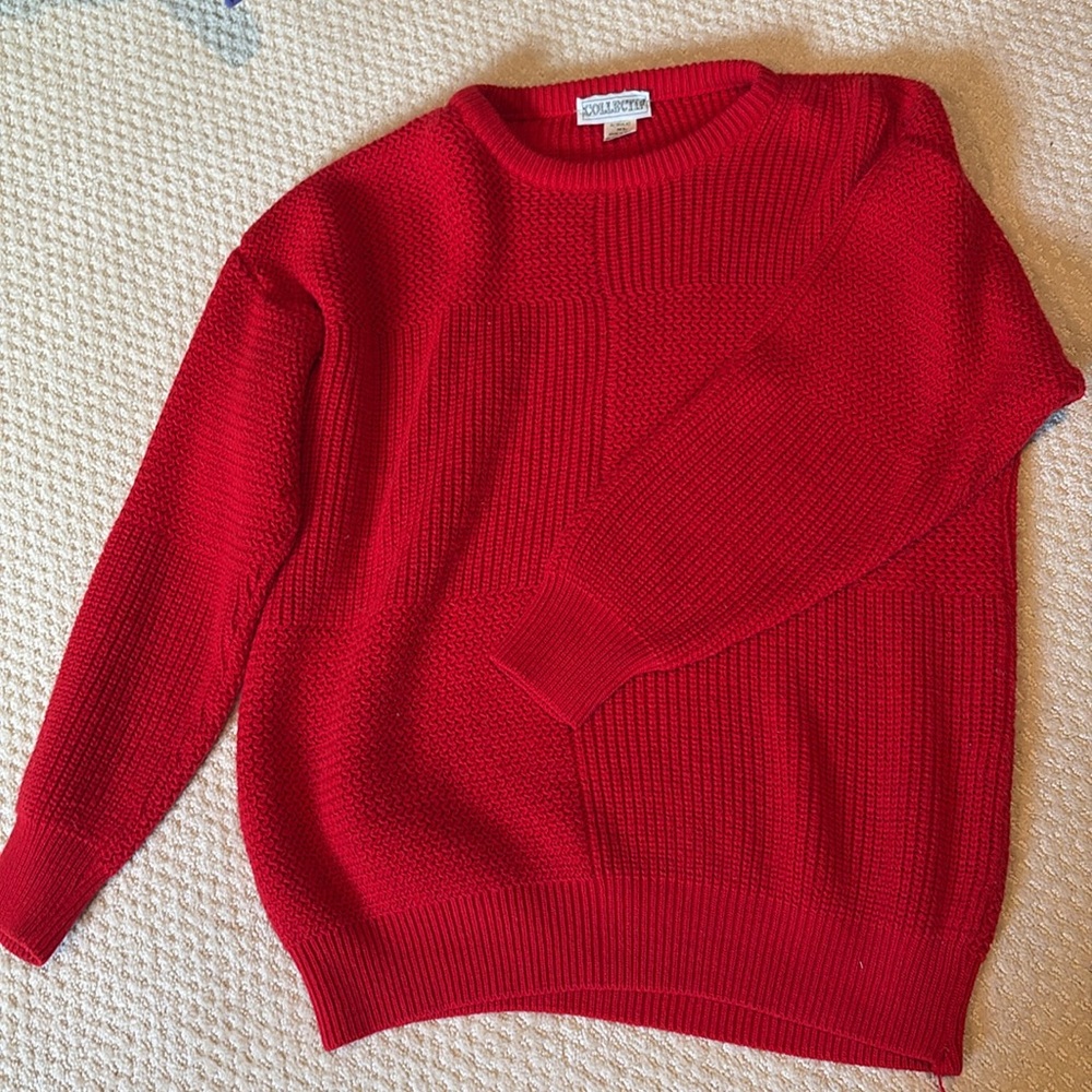 Vintage red Men’s sweater COLLECTIF size XL
